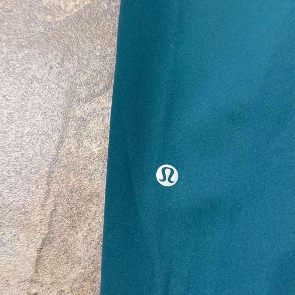 Lululemon Wunder Train High-Rise Crop with Pockets 23" Storm Teal - Picture 4 of 5